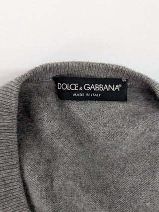 Grey V-Neck Sweater