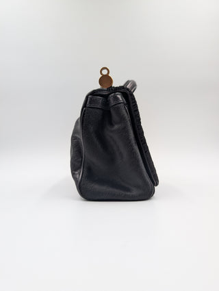 Black Leather Miss Sicily Bag