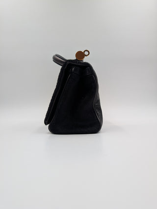 Black Leather Miss Sicily Bag