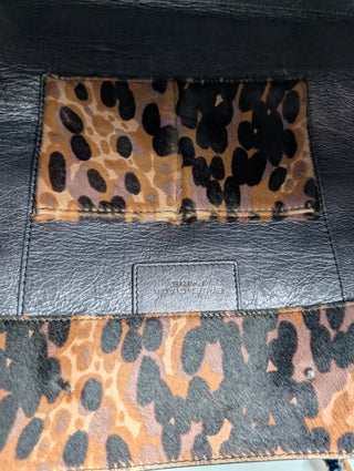 Leather Leopard Tote Bag