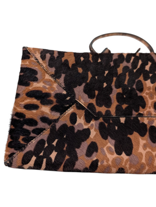 Leather Leopard Tote Bag