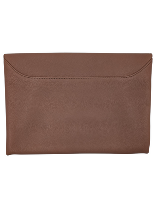 Pink Leather Antigona Envelope Clutch