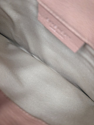Pink Leather Antigona Envelope Clutch