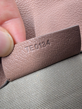 Pink Leather Antigona Envelope Clutch