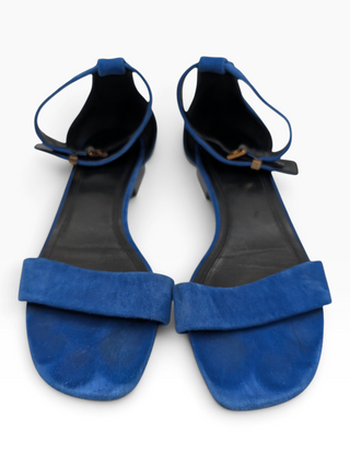Blue Suede Sandals