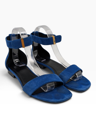 Blue Suede Sandals