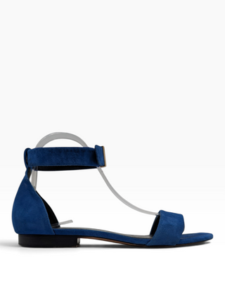 Blue Suede Sandals