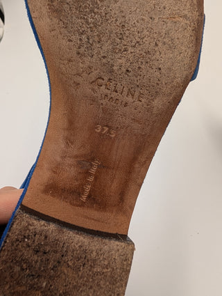 Blue Suede Sandals
