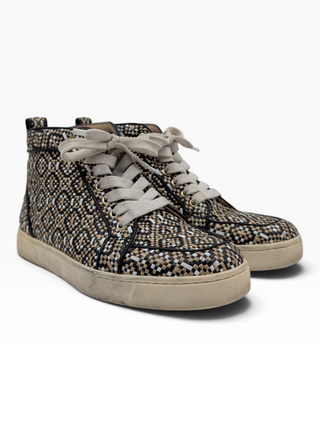 Multicolor Woven Leather Rantus Orlato High Top Sneakers