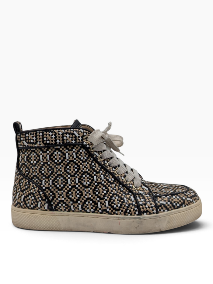 Multicolor Woven Leather Rantus Orlato High Top Sneakers