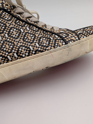 Multicolor Woven Leather Rantus Orlato High Top Sneakers