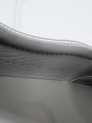 Metallic Silver Glitter Leather Dior Happy Floral Embellished Slip On Sneakers