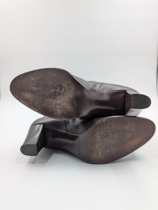 Brown Leather High Boots
