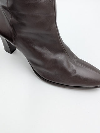 Brown Leather High Boots