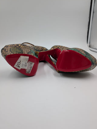 Multicolor Python Leather Lady Highness Pumps