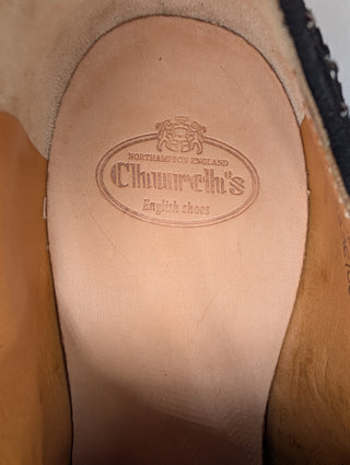 Black Suede Dress Shoes With Rhinestones