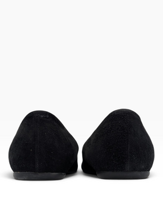 Black Suede Gommette Ballerinas