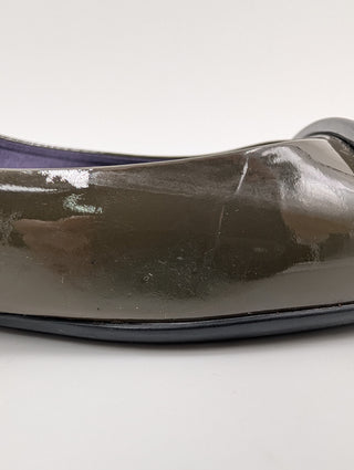 Green Patent Leather Gommette Ballerinas