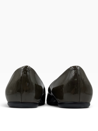 Green Patent Leather Gommette Ballerinas