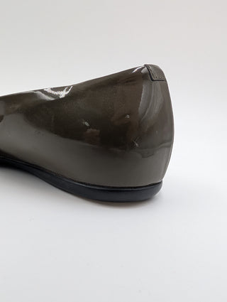 Green Patent Leather Gommette Ballerinas