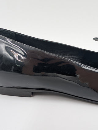 Black Patent Leather Pearl CC Loafers