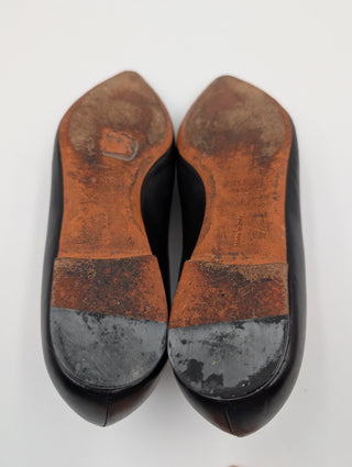 Black Python Embossed And Leather Slip On Loafers
