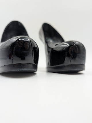 Black Tribtoo Patent Leather Platform Pumps
