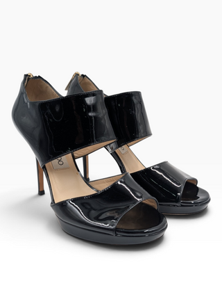 Black Patent Leather Platform Heels