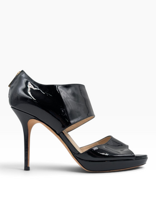 Black Patent Leather Platform Heels