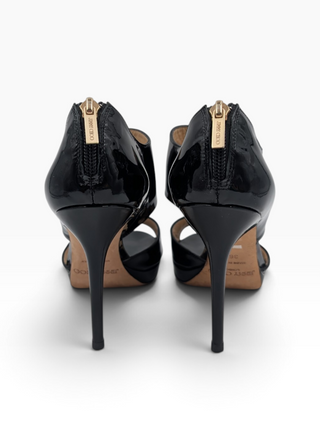 Black Patent Leather Platform Heels