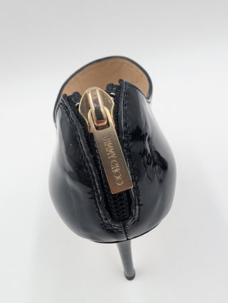 Black Patent Leather Platform Heels
