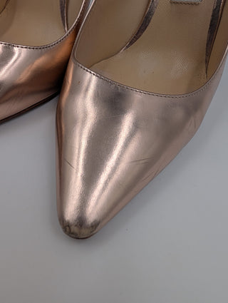 Pink Metallic Romy Pumps