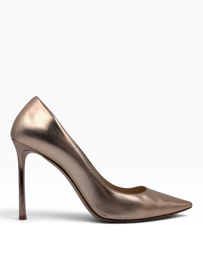 Pink Metallic Romy Pumps