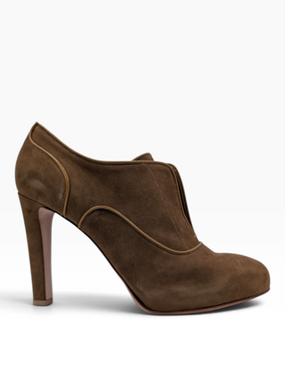 Brown Suede Booties