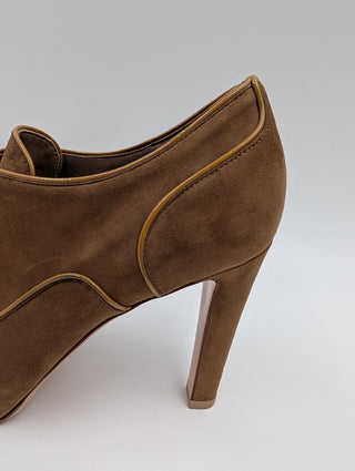 Brown Suede Booties