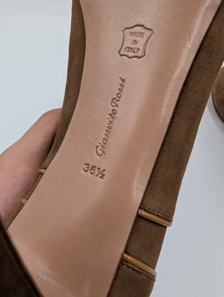 Brown Suede Booties