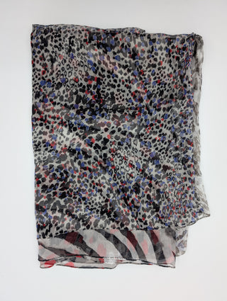 Multi Pattern Silk Scarf