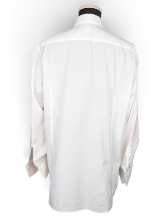 White Cotton Tuxedo Shirt