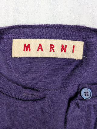 Purple Button Up Cashmere Top