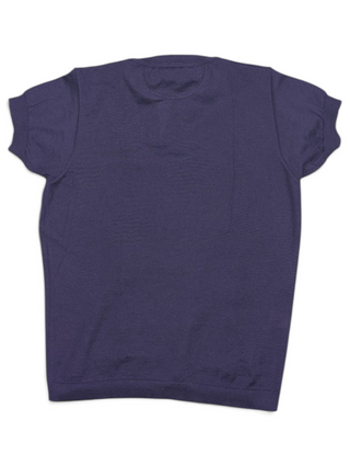 Purple Button Up Cashmere Top