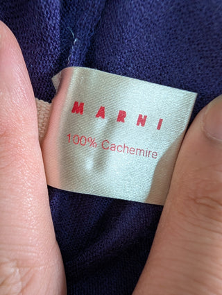 Purple Button Up Cashmere Top