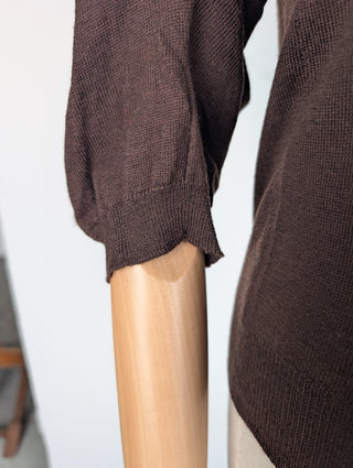Brown Button Up Cardigan