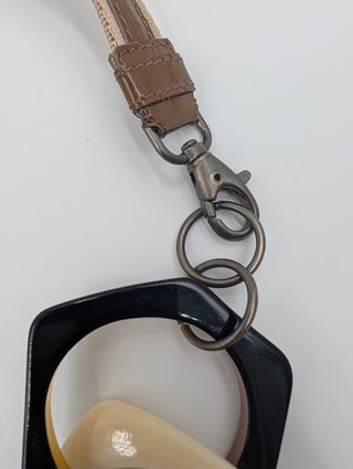 Mixed Material Geometric Statement Necklace