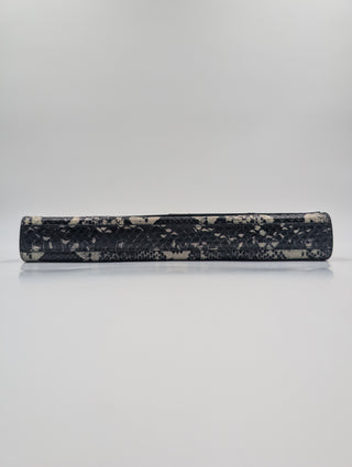 Black And White Python Cassandre Clutch