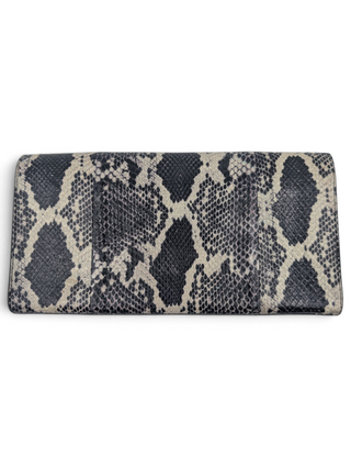 Black And White Python Cassandre Clutch