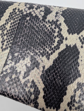 Black And White Python Cassandre Clutch