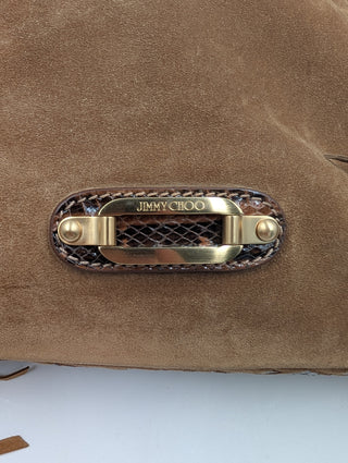 Brown Suede Tatum Fringe Hobo Bag
