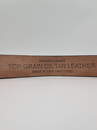 Black Leather Belt With Rhinestone Buckle
