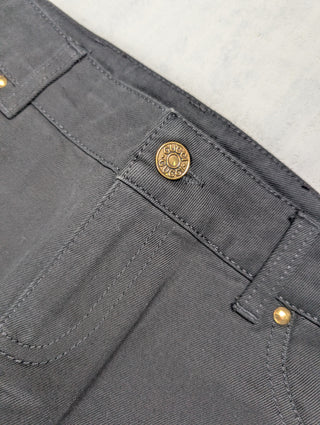 Black Jeans With Lacing At The Bottom