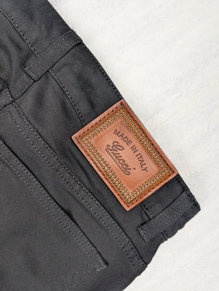 Black Jeans With Lacing At The Bottom